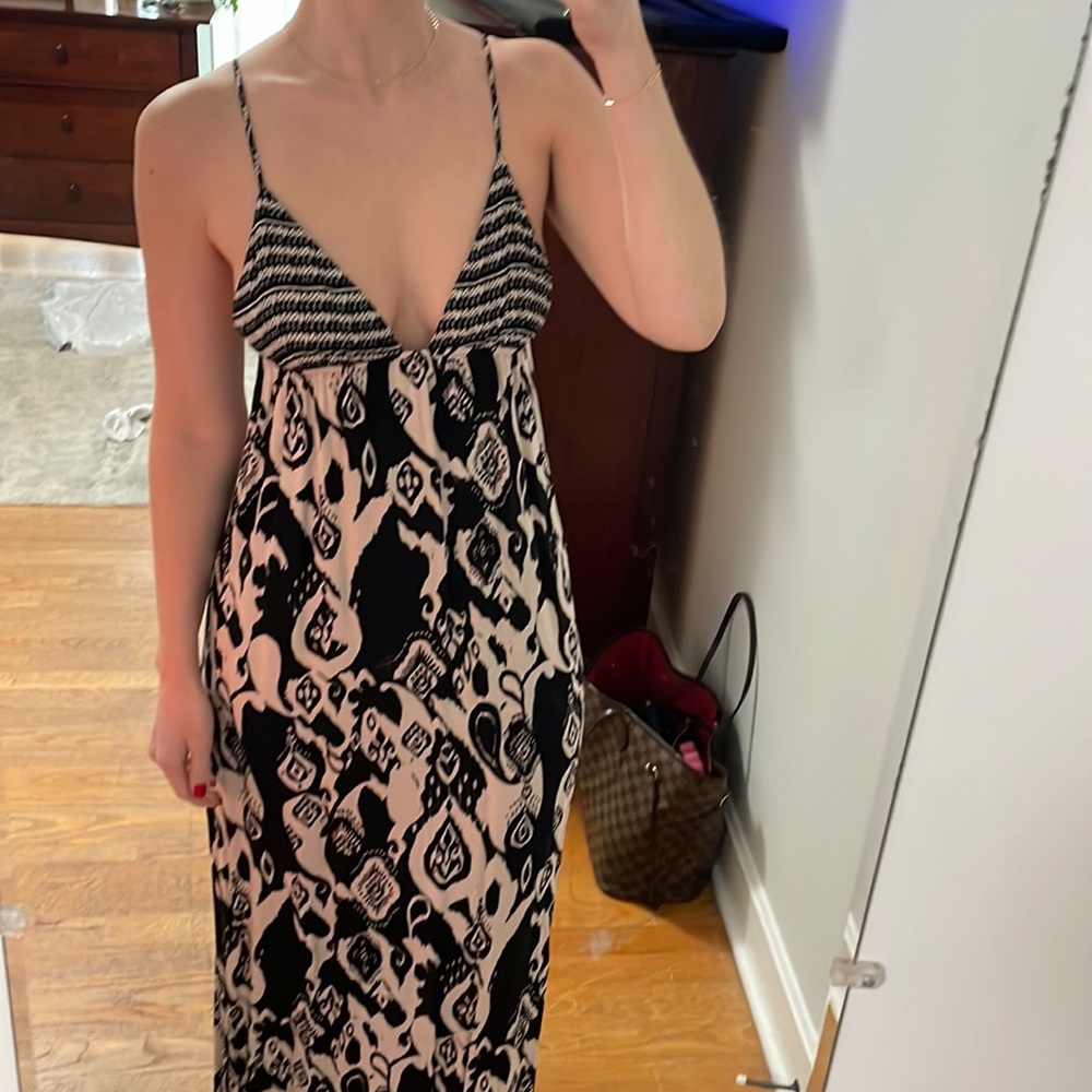 Abstract Maxi Dress